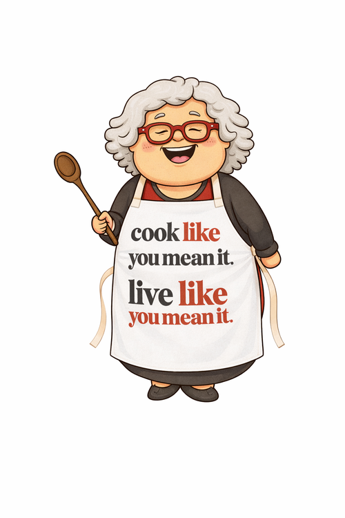 Cook Like You Mean It. Live Like You Mean It Apron