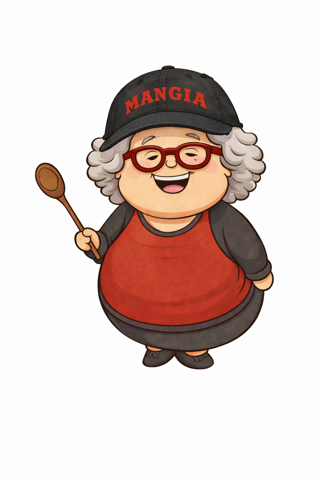 The “Mangia” Distressed Dad Hat (Because You Look Hungry)